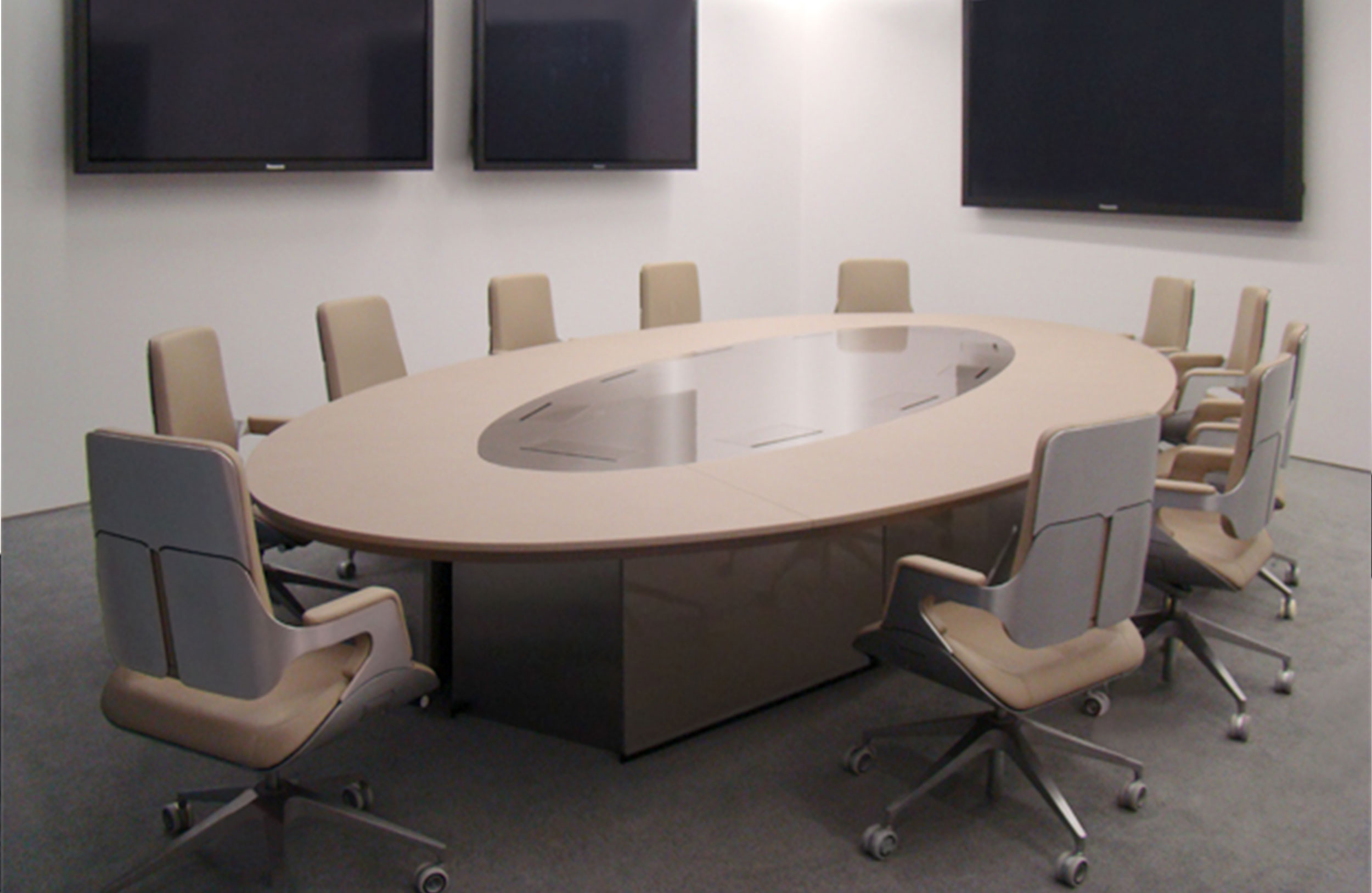 会议台|会议条桌|办公家具|球友会手机网页版登录入口家具|椭圆形皮革会议桌