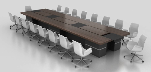 [会议台|实木会议台|办公家具|球友会手机网页版登录入口家具|品茗经典会议台]