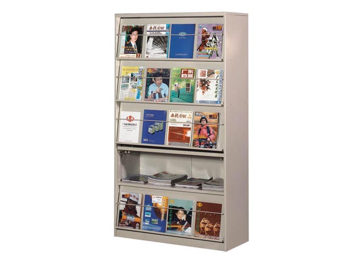 [图书馆家具|期刊架、杂志柜|办公家具|球友会手机网页版登录入口家具|五层单面期刊柜]